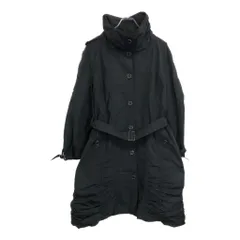 BURBERRY バーバリー ステンカラーコート ブラック(レディース M相当)中古 古着 V1759