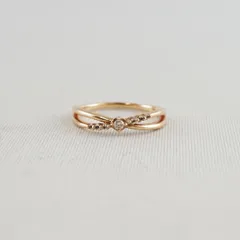 4℃ リング USED品 K10 指輪 レディース アクセサリー X9418