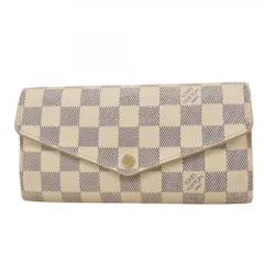 ルイ・ヴィトン(Louis Vuitton) ルイ・ヴィトン 長財布 ダミエ・アズール ポルトフォイユサラ N63208 ホワイトレディース