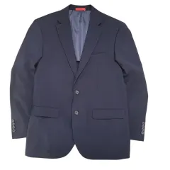 ネイビー シンプル ブレーザー ジャケット