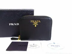 プラダ PRADA サフィアーノ メタルレザー コインケース 小銭入れ メンズ レディース 【未使用保管品】