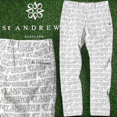 未使用】定価2.3万円St ANDREWS デジタルロゴプリント ロングパンツ