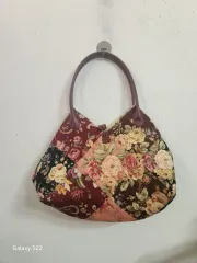 キルトフラワー パッチワーク トートバッグ ヴィンテージ バッグ