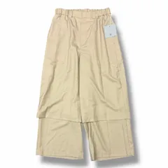 参考上代35200円 未使用 Dulcamara 25SS よそいき2WayルーズPT スラックス ドゥルカマラ D125-P148 ベージュ 0 （12069M）のサムネイル