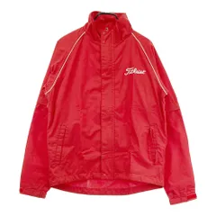 サイズ：LL TITLEIST タイトリスト  2WAY ジップ レインジャケット  レッド系 [240101660112] ゴルフウェア メンズ ストストのサムネイル