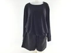 レディース水着 4点セット ラッシュガード 指穴付 パンツ付き タンキニ水着 体型カバー M ブラック