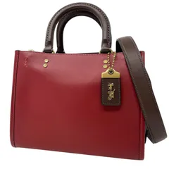【中古】COACH | コーチ ローグ 25 カラーブロック 3way ショルダーバッグ ハンドバッグ CD938 レッド【尾張小牧店】