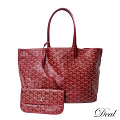 Goyard 赤 トートバッグ 保存袋付き - メルカリ