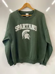 ピ437⚫︎GILDAN⚫︎ギルダン⚫︎Heavy Blend⚫︎スウェット⚫︎トレーナー⚫︎長袖⚫︎カレッジロゴ⚫︎裏起毛⚫︎メンズ⚫︎sizeL⚫︎緑⚫︎ホンデュラス製