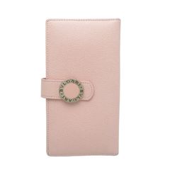 BVLGARI ブルガリブルガリ 長財布 ベージュ シルバー金具 レザー