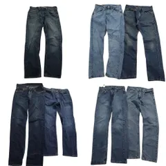 古着卸 まとめ売り リーバイス 505 デニム パンツ 7枚セット (メンズ 32 /31 ) フェード アメカジ インディゴブルー 中古 古着 ND4901