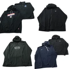 古着卸 まとめ売り ナイキ NIKE スウェット 6枚セット (メンズ 2XL /3XL ) ハーフジップ スタンドカラー ボックスロゴ 中古 古着 ND8589