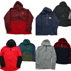 古着卸 まとめ売り ブランドMIX アノラックパーカー ジャケット 7枚セット (メンズ M /L ) エルエルビーン リーボック 中古 古着 ND9585