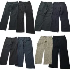 古着卸 まとめ売り ディッキーズ Dickies パンツ MIX 8枚セット (メンズ 34 /33 ) ブラック ネイビーカーゴ ワーク 中古 古着 NE0136