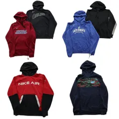 古着卸 まとめ売り ナイキ NIKE スウェット 6枚セット (メンズ S ) サーマフィット フーディー カレッジ風 カレッジ風 中古 古着 NE0480