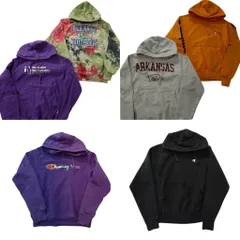 古着卸 まとめ売り チャンピオン Champion リバースウィーブ スウェット 6枚セット (メンズ Ｓ ) フーディー カレッジ風  中古 古着 NE0443