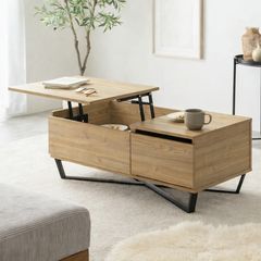 超高級リフトアップセンターテーブル110cm 収納付き定価20万円 - メルカリ