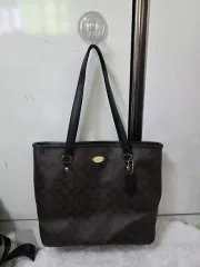 COACH シグネチャー ブラウン トートバッグ