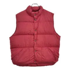90年代 L.L.Bean エルエルビーン ダウンベスト アウトドア レッド(メンズ L)中古 古着 v1856