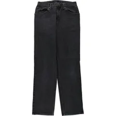 古着 リー Lee ブラックデニム ストレートデニムパンツ メンズw30相当/eaa569554