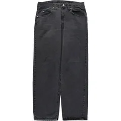 古着 ラングラー Wrangler ブラックデニム テーパードデニムパンツ メンズw34相当/eaa569595