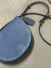 コーチ L ハーフムーン クロスバック ブルー