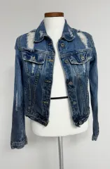 ダメージ デニム ジャケット