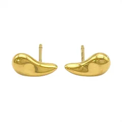 ティファニー Tiffany&Co. ティアドロップ ピアス K18YG 1.5g エルサペレッティ イエローゴールド【中古】