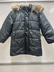 送料無料！！HEAD ヘッド　キッズ中綿コート　ファーフードコート　軽量アウター　カーキ　110cm   #80402MOKAKE