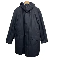 バーバリーロンドン コート サイズLL メンズ美品  - ダークネイビー 長袖/ダウンライナー取外し可/ジップアップ/中綿/秋/冬