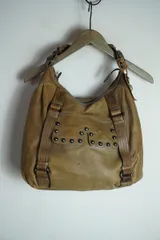 正規 Rough Roses ラフ ローゼス Leather Bag レザー ショルダー ハンド バック チャーム付き 本革 茶 ブラウン 本物 ●★2のサムネイル