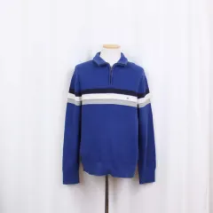 トミーヒルフィガー 正規品 メンズ カジュアル ハーフジップ ニット Tシャツ 想像ショップ