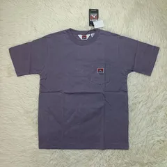 未使用 BEN DAVIS ベンデービス 半袖Tシャツ M メンズ タグ付き パープル系 ポケット ワンポイント ベンデイビス