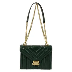 マイケルコース ショルダーバッグ ホイットニー ラージ キルティングレザー コンバーチブル ショルダーバッグ 30F8GXIL9T ダークグリーン