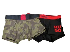 HUGO BOSS ヒューゴボス ボクサーパンツ メンズ Sサイズ 海外サイズ　ロゴ　2枚セット アンダーウェア 下着　カーキ 迷彩 ブラック 黒 レッド　赤　トランクスのサムネイル