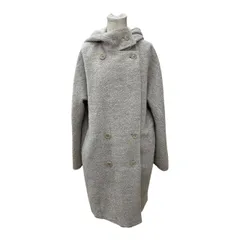 MAX MARA アルパカ混 フード リバーシブル コート アイボリー 42