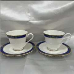 A【未使用品】ROYAL DOULTON ロイヤルドルトン カップ&ソーサー 2客 ブランド食器 オシャレ コレクション 保管品