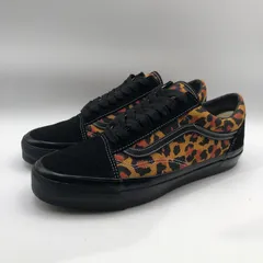 【中古】VANS LX Old Skool LEOPARD 28.5cm ブラック×レオパード スニーカー バンズ[17]