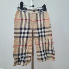 バーバリー 6歳 身長 116cm ブランド 7-8分 コットン パンツ C-ボトムス-056