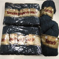 英國羊毛使用 先染杢調純毛極太 毛100% 標準状態重量 200g (1袋分5×2點＋2 ) 12個まとめて 手作 毛線 【現況品】 W060