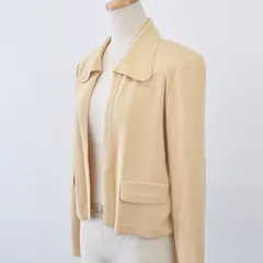【MELROSE】(メルローズ)カーディガン　クロップド丈・オープンカラー　Mサイズのサムネイル