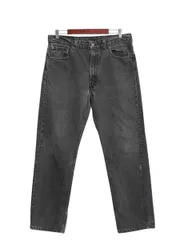 【お得なクーポン配布中!】 90s USA製 リーバイス 505 ブラック デニム パンツ メンズ 36 30 オールド ジーンズ ジーパン Gパン スリム ストレート ボトムス 黒 赤タブ