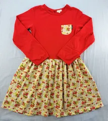 セラフ Seraph ワンピース 長袖 イチゴ柄 140cm 子供服 中古