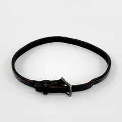 NUMBER (N)INE ナンバーナイン ブレスレット レザー レザーベルト ロングサイズ メンズ ブラック アクセサリー DF18559■のサムネイル