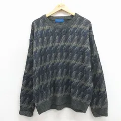 XL/古着 タウンクラフト 長袖 セーター メンズ クルーネック 濃紺 26mar09のサムネイル