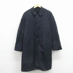 XL/古着 ペニーズ タウンクラフト 長袖 コート メンズ 70年代 70s 大きいサイズ ロング丈 紺 内側ボア【spe】 26mar09のサムネイル