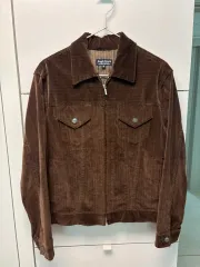 ヴィンテージ ブラウン コーデュロイ ジップアップ ブルゾン 100サイズ