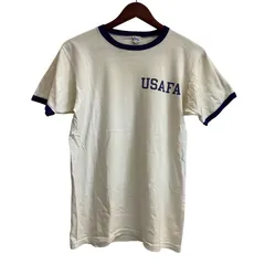 チャンピオン Champion 70's USAAF バータグ USA製 染み込み リンガーT Tシャツ ホワイト Mサイズ 201MT-5625 VB