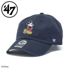 26春夏 フォーティーセブン メンズ レディース (ユニセックス) '47 クリーンナップ Disney ミッキーマウス ネイビー 14920468 帽子 キャップ ディズニーのサムネイル