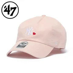 26春夏 フォーティーセブン メンズ レディース (ユニセックス) '47 クリーンナップ ニューヨーク・ヤンキース WITH HEART ピンク 14920412 帽子 キャップのサムネイル